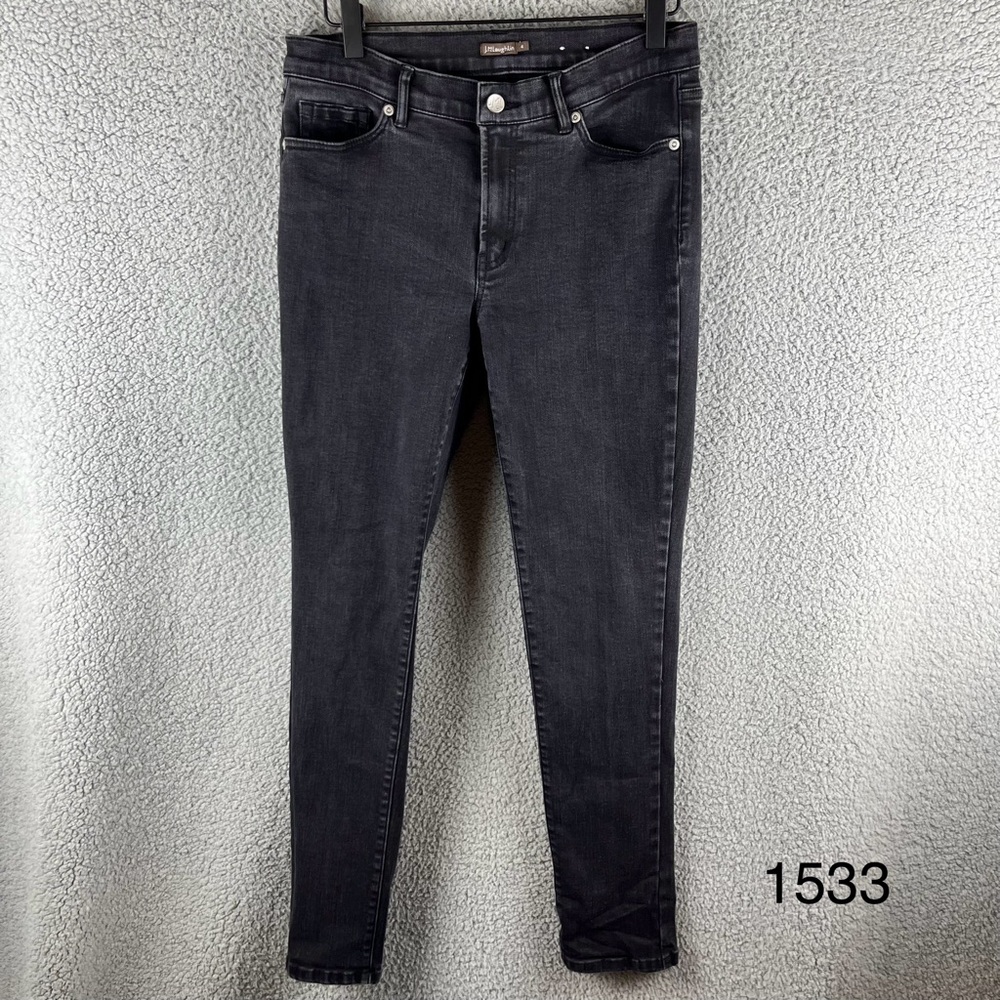 J.‎ Mclaughlin Women’s Size 4 Faded Black Mid-rise Skinny Jeans